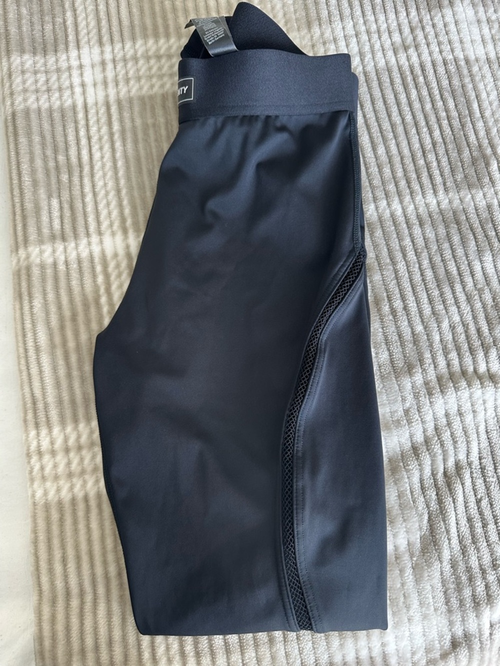 Savage X Fenty Black Logo-Trim Leggings